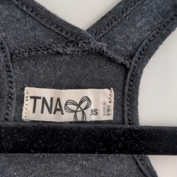 Aritzia TNA Sandbanks Sleeveless Romper Shorts, Charcoal Grey, Womens Si… - Picture 3 of 7